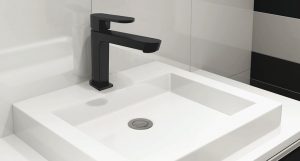 Minimalist black faucet:
