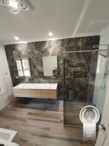 bathroom ste by step