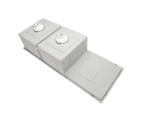Lavello Nano Coated Stainless Steel Kitchen Sink underneath