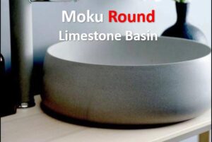 Moku solid limestone basin