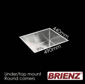 Brienze stainless steel kitchen sink