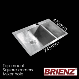 Brienze stainless steel kitchen sink