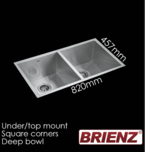Brienze stainless steel kitchen sink