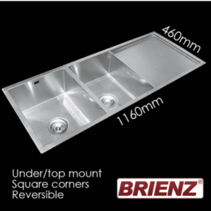 Brienze stainless steel kitchen sink