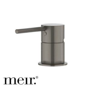 Gunmetal grey bathroom mixer tap for a modern vanity