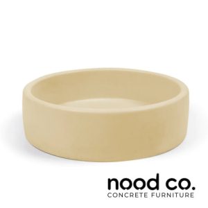 Nood Co concrete surface mounted bathroom basin from Renovator Store